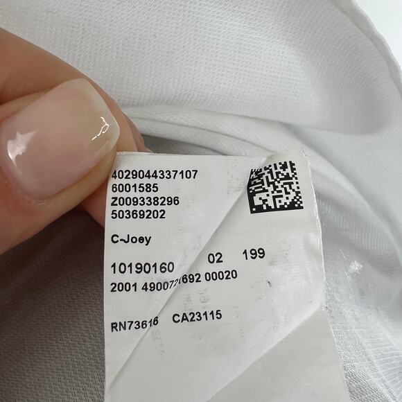 HUGO by Hugo Boss White C-Joey Button-Down Long Sleeve Slim Fit Men's Size 16 - Picture 5 of 6